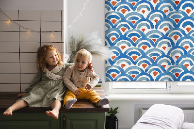 Binnenrolgordijn in de kleur schubben