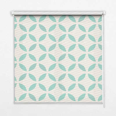 Binnenrolgordijn voor raam in beige met patroon