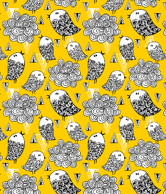 Stoffen rolgordijn met vogeldessin