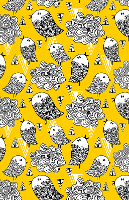 Stoffen rolgordijn met vogeldessin