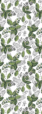 Rolgordijn voor raam plantenprint