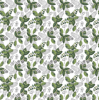 Rolgordijn voor raam plantenprint