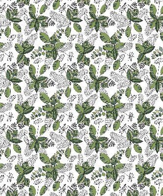 Rolgordijn voor raam plantenprint