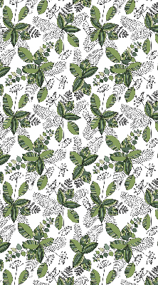 Rolgordijn voor raam plantenprint