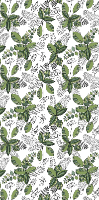 Rolgordijn voor raam plantenprint