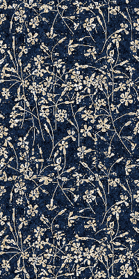 Stoffen rolgordijn met bloemenprint