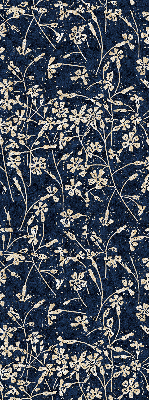 Stoffen rolgordijn met bloemenprint