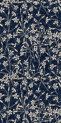 Stoffen rolgordijn met bloemenprint