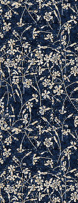 Stoffen rolgordijn met bloemenprint