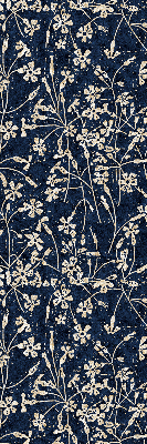 Stoffen rolgordijn met bloemenprint