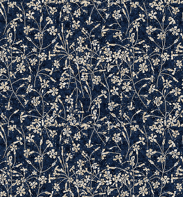 Stoffen rolgordijn met bloemenprint