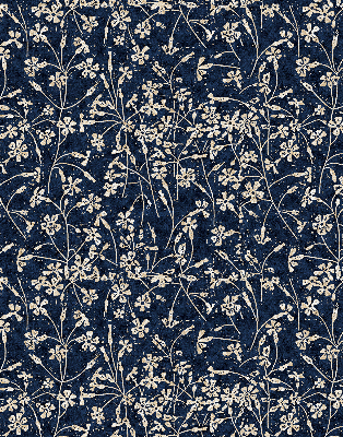 Stoffen rolgordijn met bloemenprint