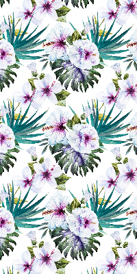 Rolgordijn voor raam met bloemenprint
