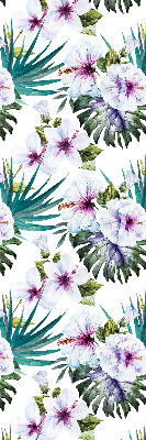 Rolgordijn voor raam met bloemenprint