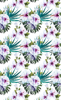 Rolgordijn voor raam met bloemenprint