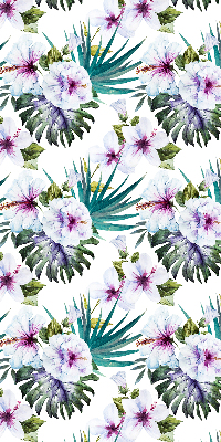 Rolgordijn voor raam met bloemenprint