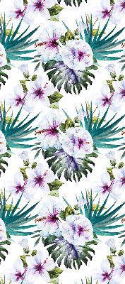 Rolgordijn voor raam met bloemenprint