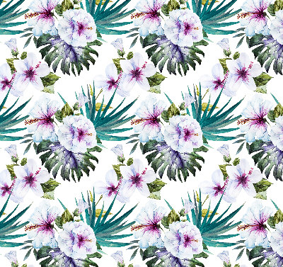 Rolgordijn voor raam met bloemenprint