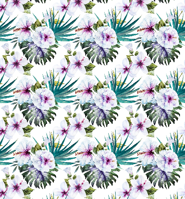 Rolgordijn voor raam met bloemenprint