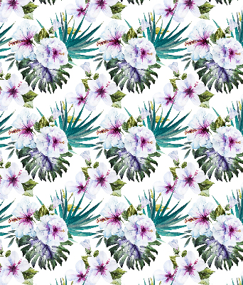 Rolgordijn voor raam met bloemenprint