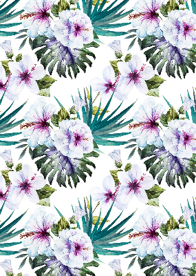 Rolgordijn voor raam met bloemenprint