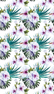 Rolgordijn voor raam met bloemenprint