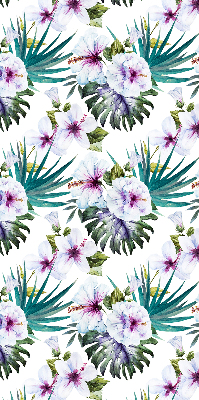 Rolgordijn voor raam met bloemenprint