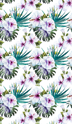 Rolgordijn voor raam met bloemenprint