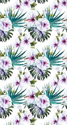 Rolgordijn voor raam met bloemenprint