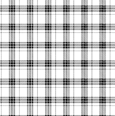 Binnengordijn in grijs tartan