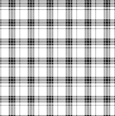 Binnengordijn in grijs tartan