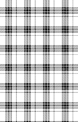 Binnengordijn in grijs tartan