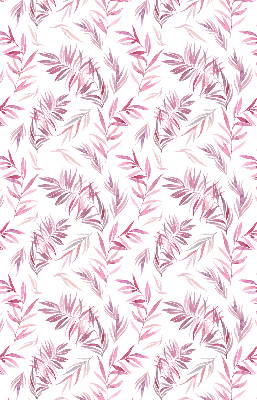 Binnenrolgordijn voor raam met roze bladeren