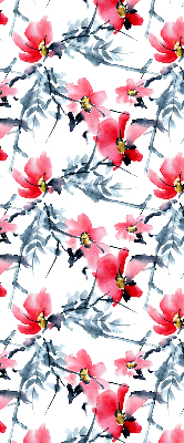 Binnenrolgordijn voor raam bloemen