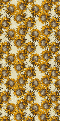 Stoffen rolgordijn zonnebloem