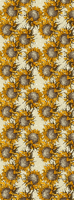 Stoffen rolgordijn zonnebloem
