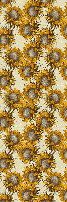 Stoffen rolgordijn zonnebloem