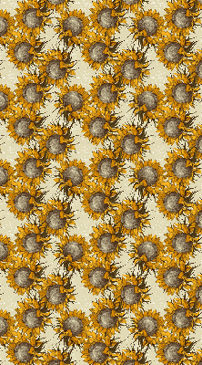 Stoffen rolgordijn zonnebloem