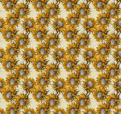 Stoffen rolgordijn zonnebloem