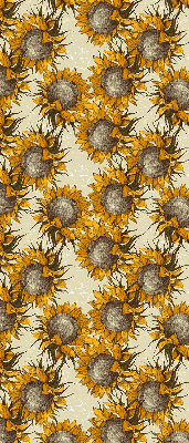 Stoffen rolgordijn zonnebloem