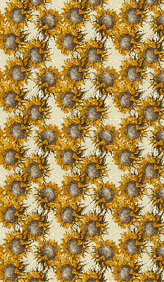Stoffen rolgordijn zonnebloem