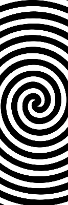 Rolgordijn voor balkondeur in hypnotiserende cirkelprint