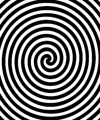 Rolgordijn voor balkondeur in hypnotiserende cirkelprint