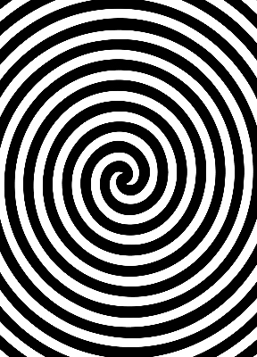 Rolgordijn voor balkondeur in hypnotiserende cirkelprint
