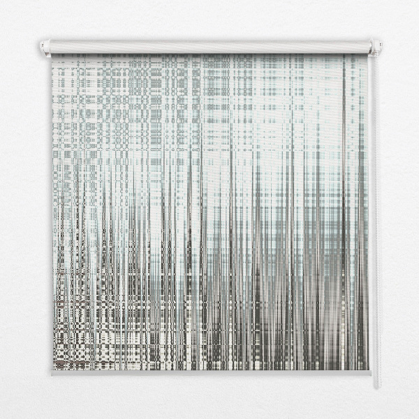 Stoffen rolgordijn met spiegelabstractie