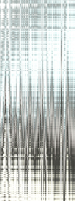 Stoffen rolgordijn met spiegelabstractie