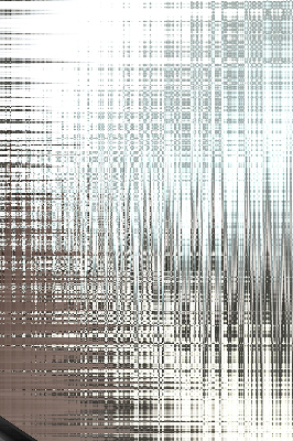 Stoffen rolgordijn met spiegelabstractie