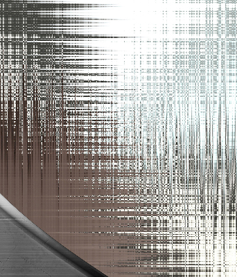 Stoffen rolgordijn met spiegelabstractie