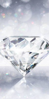 Stoffen rolgordijn met diamanten print