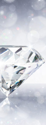 Stoffen rolgordijn met diamanten print